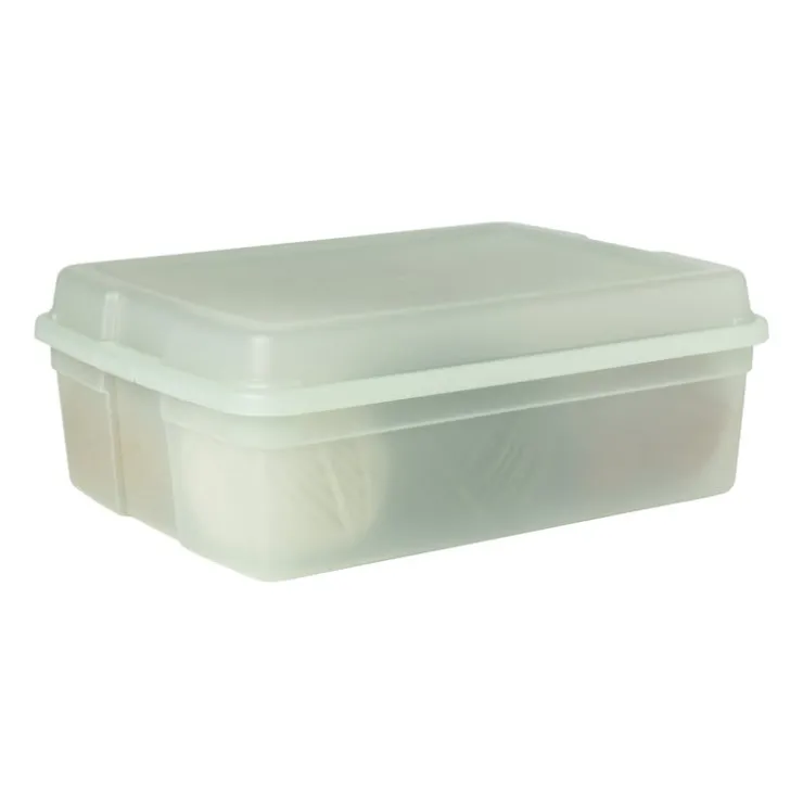 Xenos Iris clearbox - 10 liter - groen- Opbergboxen