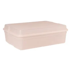 Xenos Iris clearbox - 13 liter - roze- Opbergboxen