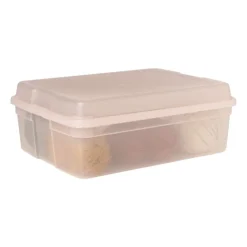 Xenos Iris clearbox - 10 liter - roze- Opbergboxen