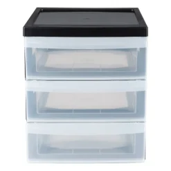 Iris ladesysteem A5 - 3 lades - zwart - 26x22x19 cm- Opbergsystemen