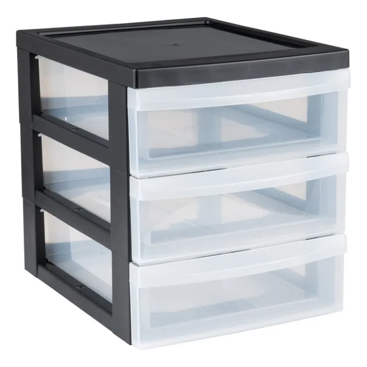 Iris ladesysteem A5 - 3 lades - zwart - 26x22x19 cm- Opbergsystemen