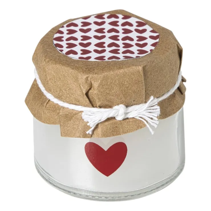 Xenos Kaars in glazen potje - diverse varianten - ø4.2x4 cm- Kaars In Glas