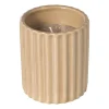 Xenos Kaars in potje - beige - ø7.8x9 cm- Kaars In Glas