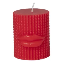 Xenos Kaars met lippen klein - diverse varianten - ø6.8x8 cm- Stompkaarsen