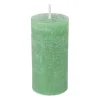 Xenos Kaars rustiek - appel groen - ø5x10 cm- Stompkaarsen