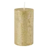 Xenos Kaars rustiek - goud - ø7x12 cm- Stompkaarsen