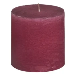 Xenos Kaars rustiek - rood - ø10x10 cm- Stompkaarsen