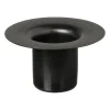 Xenos Kaarsenhouder voor fles - zwart - ø5x2.6 cm- Kandelaars