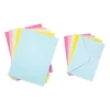 Xenos Kaart met enveloppen - multikleur - set van 24- Wenskaarten
