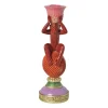 Xenos Kandelaar aap - multikleur - ø8x22.5 cm- Kandelaars