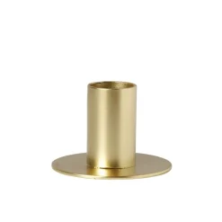 Xenos Kandelaar laag - goud - ø6x4 cm- Kerstcadeaus|Kandelaars