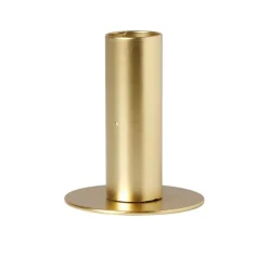 Xenos Kandelaar middel - goud - ø6x7 cm- Kerstcadeaus|Kandelaars