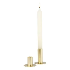 Xenos Kandelaar middel - goud - ø6x7 cm- Kerstcadeaus|Kandelaars
