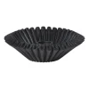 Xenos Kandelaar wave - zwart - ø13.5x4 cm- Kandelaars