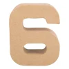 Xenos Kartonnen cijfer 6- Hobbyletters