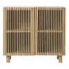 Xenos Kast Japandi met 2 deuren - bruin - 80x72x33 cm- Kast Met Deuren|Dressoir