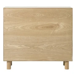Xenos Kast Japandi met 2 deuren - bruin - 80x72x33 cm- Kast Met Deuren|Dressoir