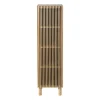 Xenos Kast Japandi smal - bruin - 145x40x33 cm- Kast Met Deuren