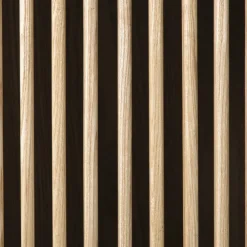 Xenos Kast Japandi smal - bruin - 145x40x33 cm- Kast Met Deuren