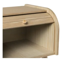 Xenos Kastje Uppsala met roldeur - naturel - 45x40x34 cm- Nachtkastjes|Kast Met Deuren