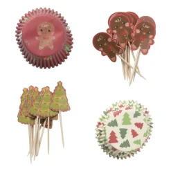 Xenos Kerst cupcake set - set van 24- Kerst Bakken