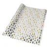 Xenos Kerst inpakpapier boom - zilver/goud - 70x200 cm- Kerst Inpakken