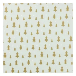 Xenos Kerst inpakpapier boompjes - multikleur - 70x200 cm- Kerst Inpakken