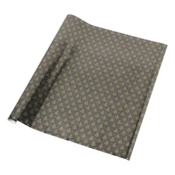 Xenos Kerst inpakpapier kerstboom - zwart - 70x200 cm- Kerst Inpakken