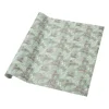 Xenos Kerst inpakpapier rendier - groen - 70x200 cm- Kerst Inpakken