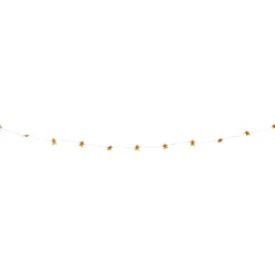Xenos Kerst lichtslinger met gingerbread mannetjes - bruin - 1.9 meter- Kerstverlichting|Kerstboom Verlichting