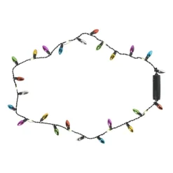 Xenos Kerst lichtslinger met lampjes - multikleur - 90 cm- Kerstverlichting|Kerstboom Verlichting