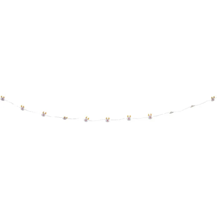 Xenos Kerst lichtslinger met rendiertjes - bruin - 1.9 meter- Kerstverlichting|Kerstboom Verlichting