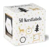 Xenos Kerst naamstickers - diverse varianten - set van 50- Kerst Inpakken