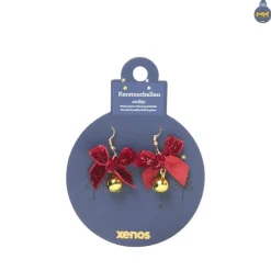 Xenos Kerst oorbellen strikjes - diverse varianten- Kerstcadeaus