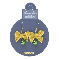 Xenos Kerst oorbellen strikjes - diverse varianten- Kerstcadeaus