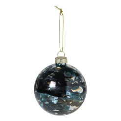 Xenos Kerstbal bleeding - blauw- Kerstballen