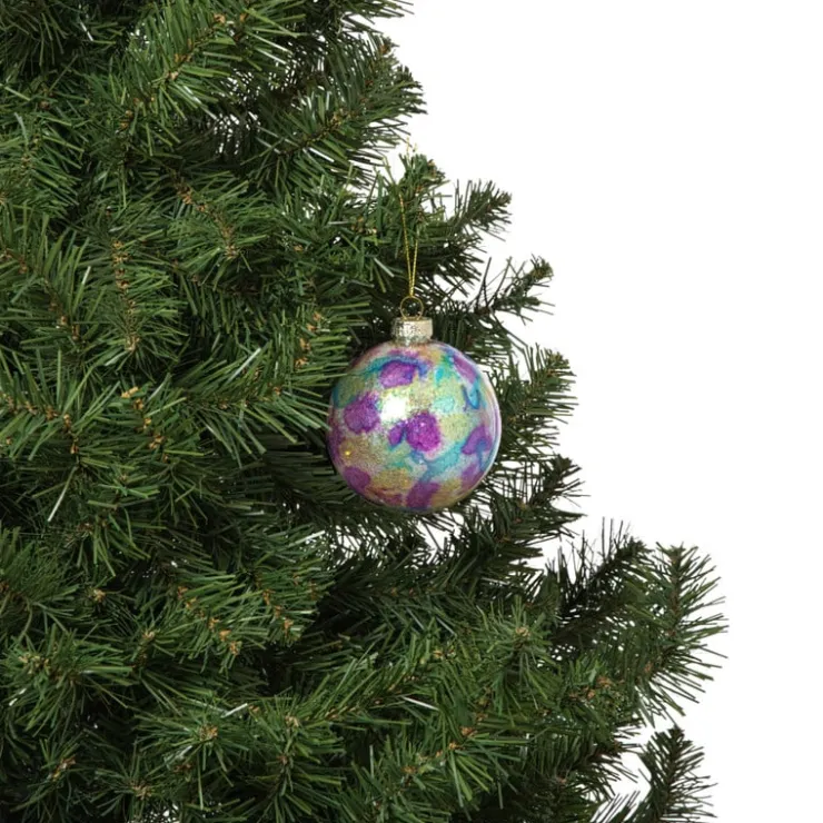Xenos Kerstbal bleeding - multikleur- Kerstballen