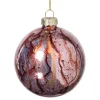 Xenos Kerstbal bleeding - paars- Kerstballen