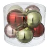 Xenos Kerstbal box - set van 8 - ø7 cm- Kerstballen