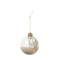 Xenos Kerstbal droogbloem - diverse varianten - Ø8 cm- Kerstballen