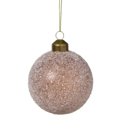 Xenos Kerstbal frozen - bruin- Kerstballen