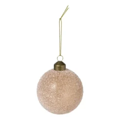 Xenos Kerstbal frozen - lichtbruin- Kerstballen