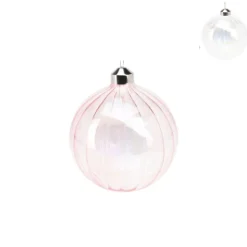 Xenos Kerstbal glas - diverse varianten - ø8 cm- Kerstballen