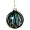 Xenos Kerstbal glossy - blauw- Kerstballen