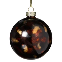 Xenos Kerstbal glossy - bruin- Kerstballen