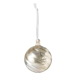 Xenos Kerstbal marble goud - diverse varianten - ⌀8 cm- Kerstballen