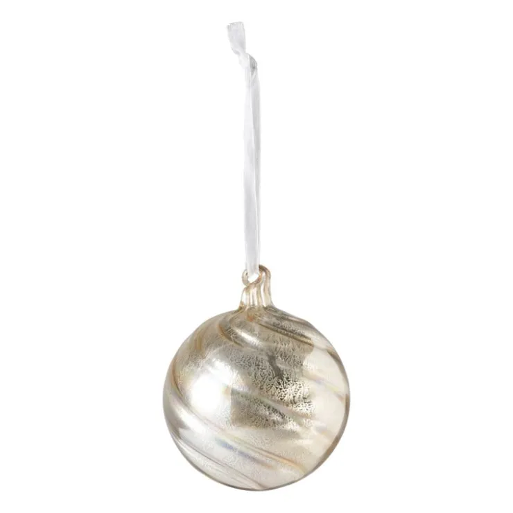 Xenos Kerstbal marble goud - diverse varianten - ⌀8 cm- Kerstballen