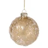 Xenos Kerstbal sequins - goudkleurig- Kerstballen