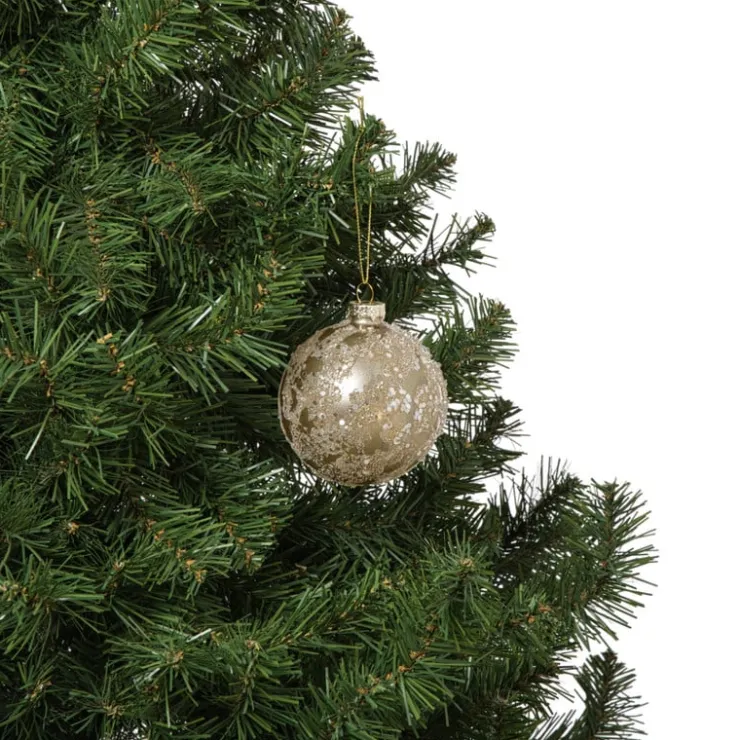 Xenos Kerstbal sequins - goudkleurig- Kerstballen