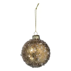 Xenos Kerstbal shiny - goudkleurig- Kerstballen